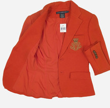 NEW Polo Ralph Lauren Womens Sportcoat (Jacket)!  Orange   Big Polo Cres... - $189.99