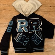 Vintage Reavis Rams High School 1985 Letterman Jacket Wool Leather Womens Small - £37.30 GBP