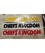 1 x 8 Kansas City Chiefs Kingdom NFL Football Vinyl Decal gold, red blac... - $4.03 CAD