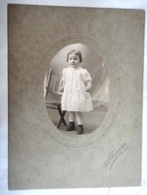 antique victorian PHOTOGRAPH chester pa BERTHA MAY DACY cute girl dress shoes - £33.09 GBP