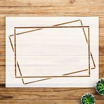 Geometric Tall Rectangular Frame Stencil for Walls and Crafts, Reusable ... - $14.69+