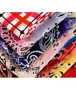 Assorted Random Bulk Pack Stylish Bandanas for Dogs and Humans Square Co... - $1,219.80 MXN+