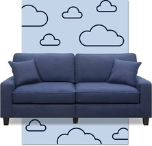 Navy Blue Serta Palisades Upholstered Sofas For Living Room, Free Assembly. - £466.09 GBP