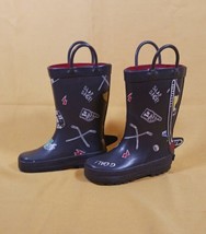 Carter’s Childs Size 7  Hockey Illustrated Rain Boots - £13.45 GBP
