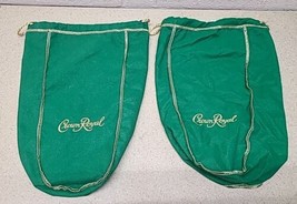 Two (2) Green Crown Royale Bags Large  13&quot; - £5.66 GBP