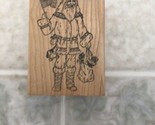 Vintage Old World American Santa with Toy Sack Rubber Stamp by IMAGE ENCORE - $11.35