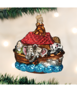 OLD WORLD CHRISTMAS NOAH&#39;S ARK GLASS CHRISTMAS ORNAMENT 12395 - £18.28 GBP