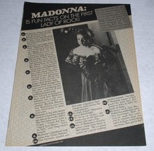 Madonna Tiger Beat Star Magazine Photo Clipping Vintage Oct. 1987 Ryan Lambert - £10.26 GBP
