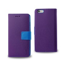 [Pack Of 2] Reiko Iphone 6 Plus 3-IN-1 Wallet Case In Purple - £17.19 GBP