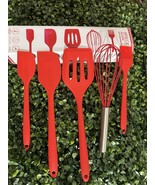 5-Piece Silicone Kitchen Utensil Set – Heat-Resistant Black Spatula, Whi... - €11,01 EUR