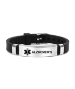 Medical Alert ID Bracelet Adjustable Bracelet Made of Silicone/Stainless... - £3.90 GBP