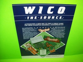 Champion Baseball 1983 Original Video Arcade Game Promo Sales Flyer Promo Retro - £18.78 GBP