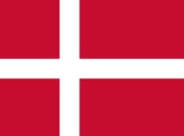 2x Denmark flag Vinyl Decal Sticker Different colors &amp; size for Cars/Bikes - £3.53 GBP+