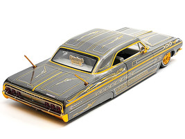 1964 Chevrolet Impala SS Lowrider 1/26 Diecast Model Car Gray Metallic w... - $40.17