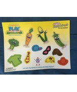 Vintage Nickelodeon World Wide Day Of Play Vegetable Magnets *NEW/UNUSED... - $17.99