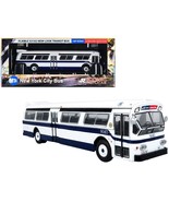 New Look Transit Bus "MTA New York City" White with Blue Stripes - $59.00