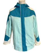 Athletech Teal and Aqua Girls Parka with Removable Fleece Lined Jacket S... - $32.55 CAD