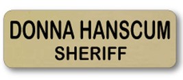 Donna Hanscum Sheriff Supernatural Name Badge w/ Pin Back &amp; Bonus Anti Possessio - £12.78 GBP
