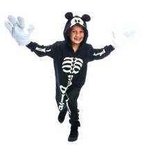 NEW Halloween Kids Costume, Disney Mickey Mouse skelleton glow in dark bones NWT - £11.74 GBP