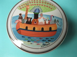 VILLEROY &amp; BOCH &quot;Noah&#39;s Ark&quot; Trinket Box - 3 3/4 inches - FREE SHIPPING - £23.92 GBP