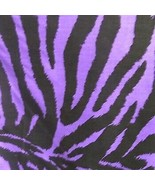 56&quot;x96&quot; - Black and Purple- Tablecloth Poly Cotton Zebra Print - £36.08 GBP