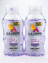 LA Looks Polish Perfect Anti Frizz 8 Mega Hold Shine Hair Gel 20oz Lot of 2 - £18.88 GBP