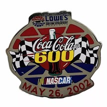 2002 Coca-Cola 600 Charlotte Motor Speedway Race NASCAR Racing Lapel Hat Pin - £6.24 GBP