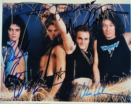 Van Halen Signed Photo X4 - D. L.Roth, E. Van Halen, A. Van Halen, M. Anthony w/ - £730.52 GBP