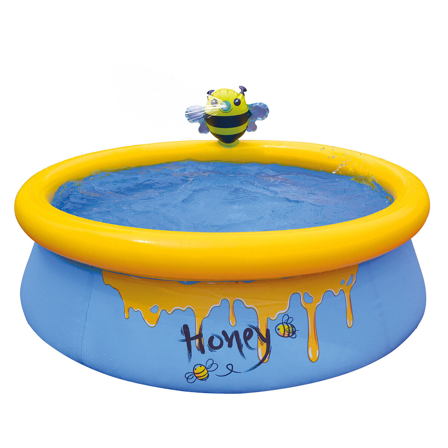 5' X 16.5" Bee Spray Inflatable Outdoor Above Ground Kid Swimming Pool