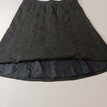 Merona Women's Gray Wool Blend Size Zip A-Line Pull-On Skirt Size 6 Waist 30" image 9