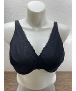 Lilyette Black Underwire Bra Lace Detail Adjustable Supportive Cups 42DD... - £7.80 GBP