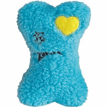 Zanies Embroidered Berber Bone Dog Toys, Blue - £8.94 GBP