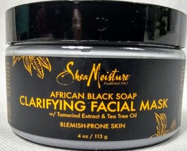 Shea Moisture African Black Soap Clarifying Facial Mask Blemish-Prone Skin - £14.88 GBP