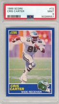 1989 Score Cris Carter #72 PSA 9 P1229 - £17.40 GBP