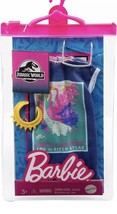 Barbie Clothing Fashion Pack Blue Dress Jurassic World &amp; Sunglasses Neck... - £7.73 GBP