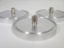 (3) MFG Unknown ISO LF63 Flange w/O-Ring Groove to Staubli MCR Female Co... - $42.68