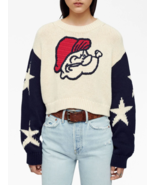 RE/DONE Popeye Handknit Graphic Sweater sz M - $4,668.36 MXN