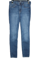 Hollister Jeans Women&#39;s 3 Short 3S High-Rise Super Skinny Blue Denim Jea... - £14.12 GBP