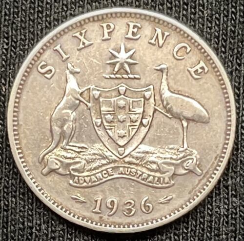 Primary image for 1952 Silver Australia  3 Pence King George VI Coin