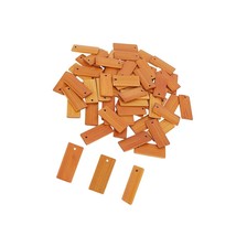 60 Pcs Blank Wooden Pendants, Undyed Rectangle Bamboo Gift Tags Name Tags Han - £20.07 GBP