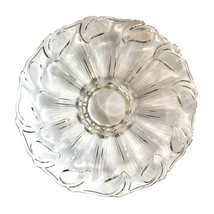 Serving Tray, Clear Glass, Footed, Raised 1 inch  13.5 inch Clear   Glas... - $16.83