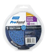 Norton 07660768279 Cyclonic Hook and Loop Multi Hole Disc, 5&quot;, 40 Grit (... - $49.88 CAD