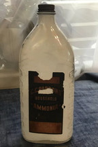 Vintage C.C.Parsons Ammonia Co. Inc. 9&quot; Glass Bottle Household PAT. - $11.29