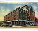 Royal Hotel Linen Postcard Excelsior Springs Missouri - $9.90