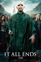 2011 Harry Potter And The Deathly Hallows Part 2 Movie Poster Print Voldemort  - £5.97 GBP