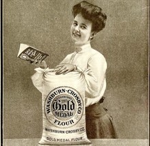 1904 Gold Medal Flour Advertisement Antique Ephemera Good Bread 7.25 x 4.75&quot; - £10.21 GBP