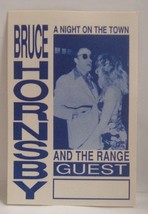 BRUCE HORNSBY - VINTAGE ORIGINAL CONCERT TOUR CLOTH BACKSTAGE PASS - $13.72 CAD