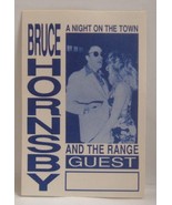 BRUCE HORNSBY - VINTAGE ORIGINAL CONCERT TOUR CLOTH BACKSTAGE PASS - €8,76 EUR