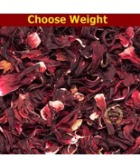 Organic Dried Hibiscus Flowers Tea Loose Leaf Roselle Tea Herb From Suda... - £4.23 GBP+