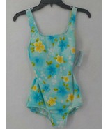 DAISY&#39;S SWIMWEAR ONE PIECE SWIM SUIT GIRLS SZ 10 HAWAIIAN FLORAL PASTEL ... - £12.66 GBP